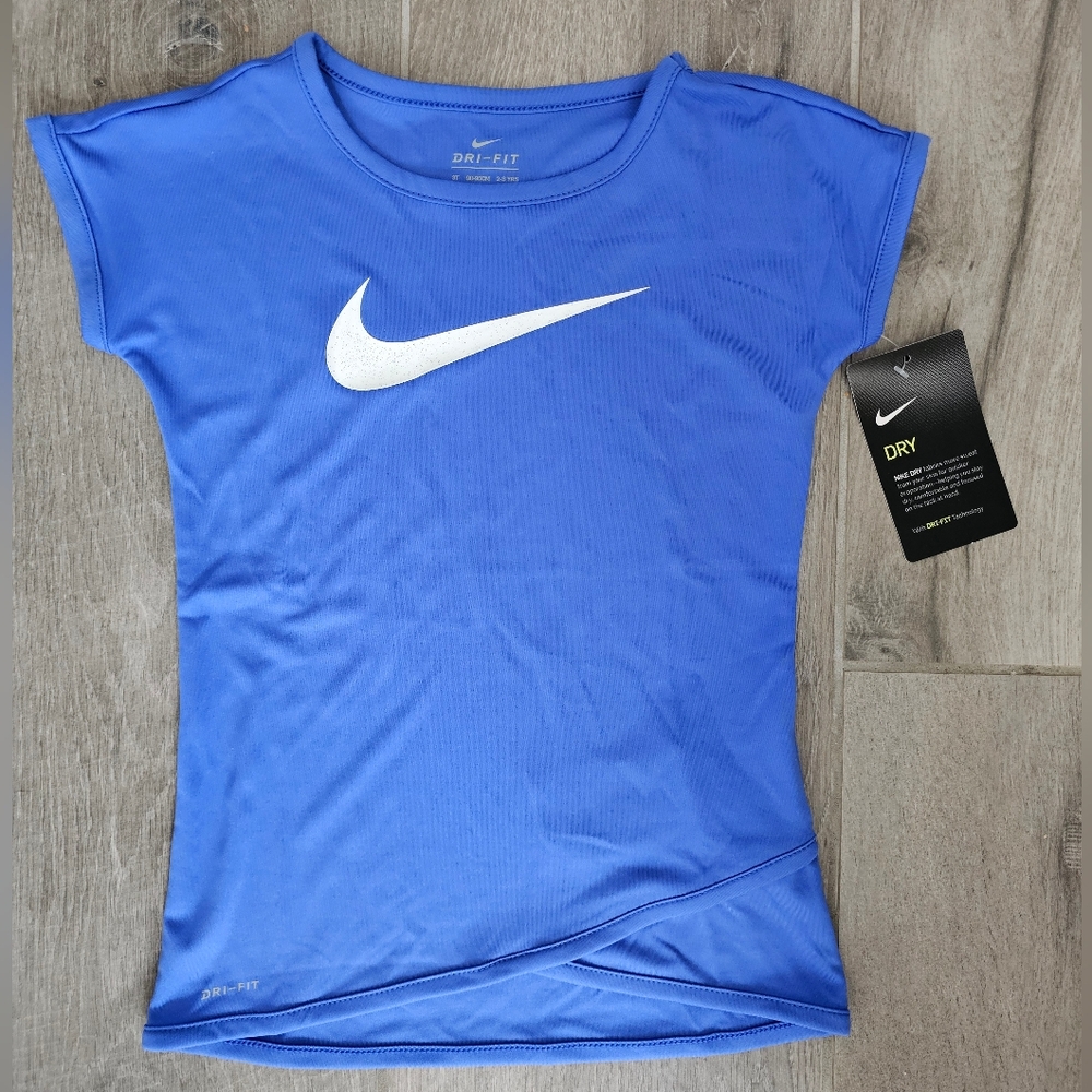 NIKE Dri-Fit Girls Blue Shirt | 3T NWT